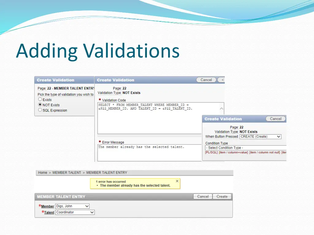 adding validations 2
