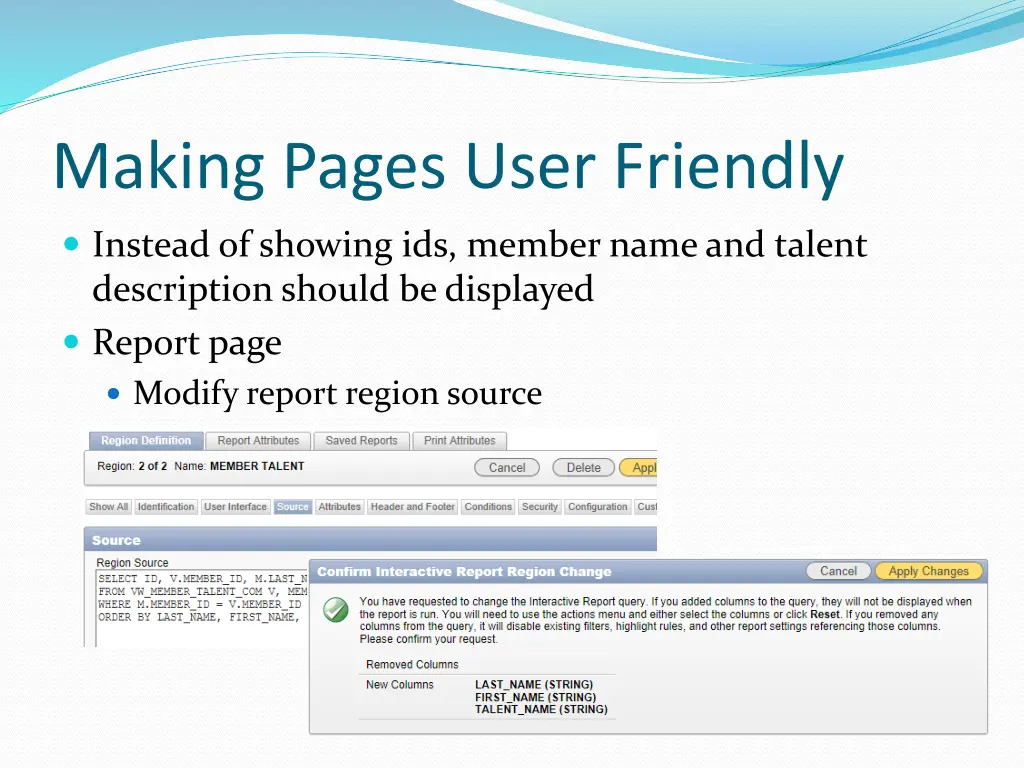 making pages user friendly