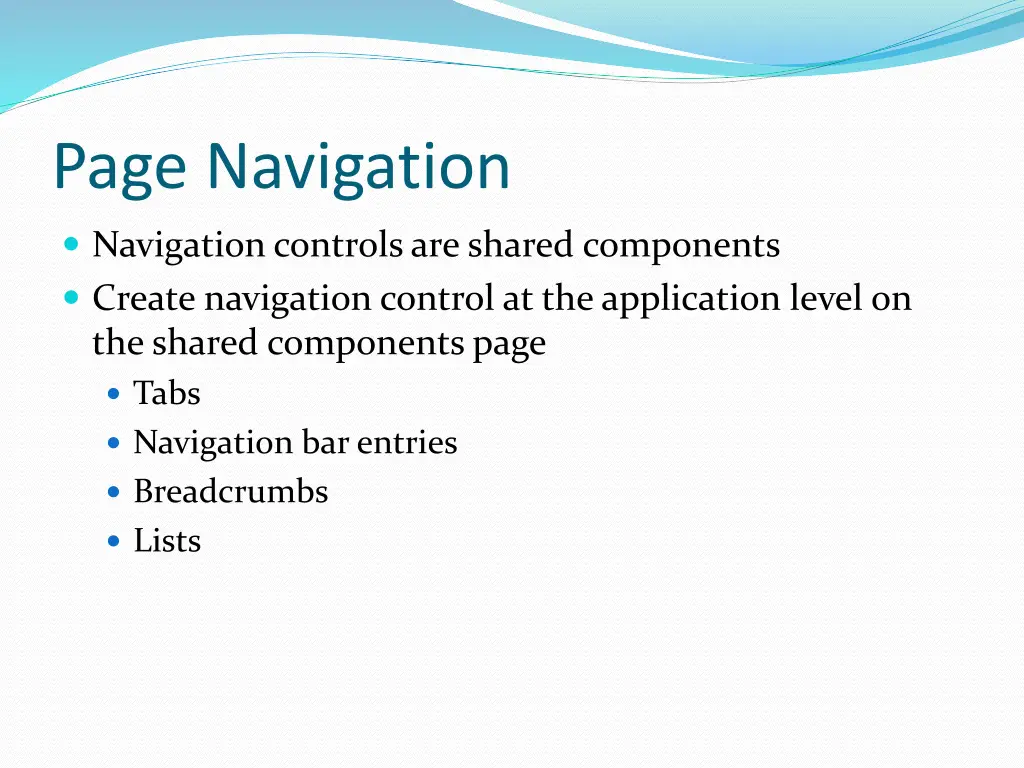 page navigation