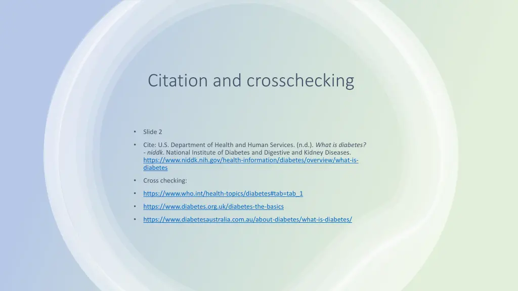 citation and crosschecking