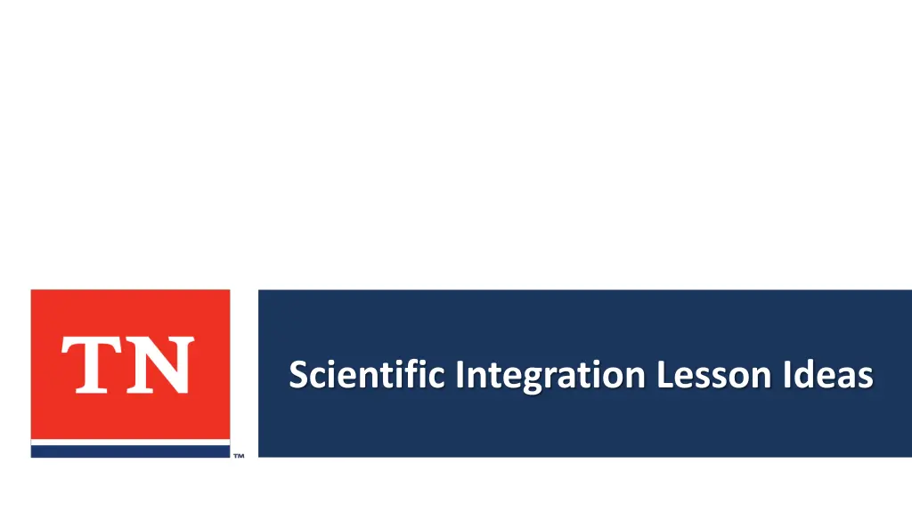 scientific integration lesson ideas