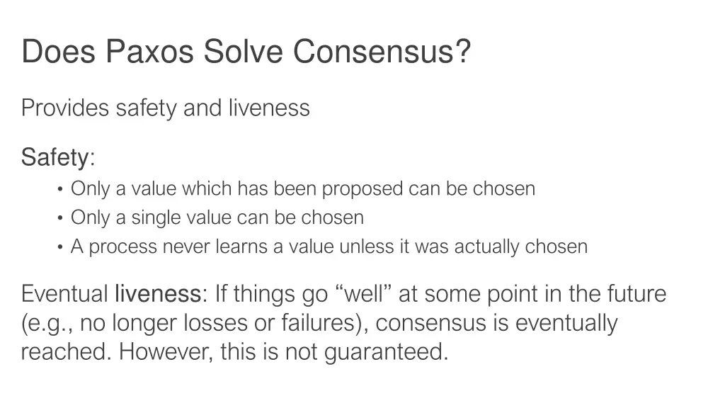 does paxos solve consensus