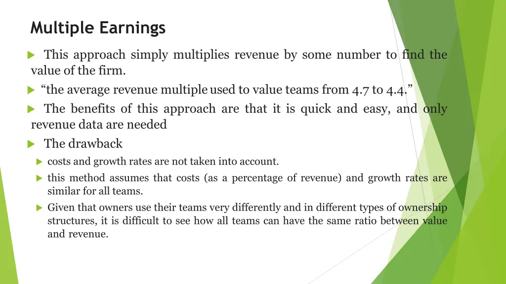 multiple earnings 1