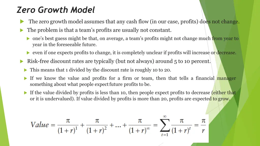 zero growth model
