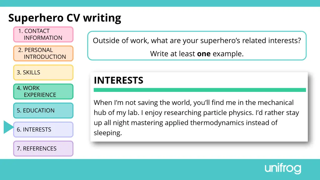 superhero cv writing 1 contact information 4