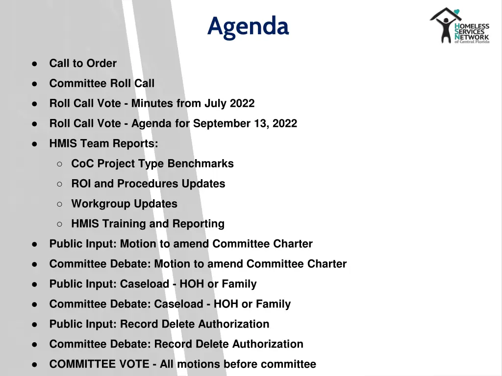 agenda