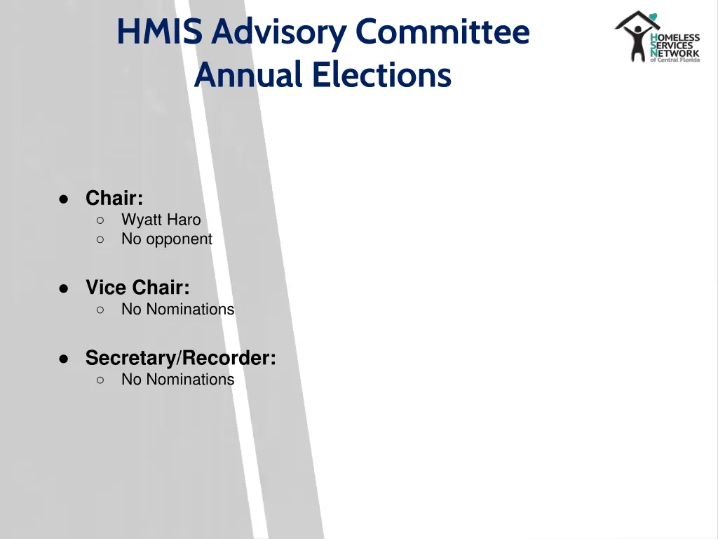 hmis advisory committee annual elections