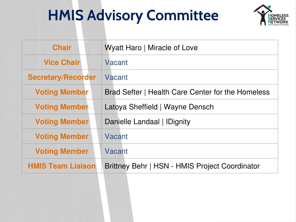 hmis advisory committee