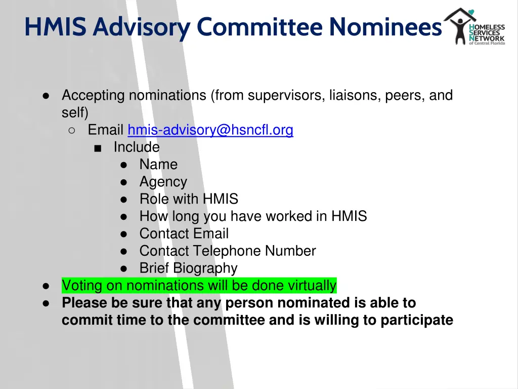 hmis advisory committee nominees