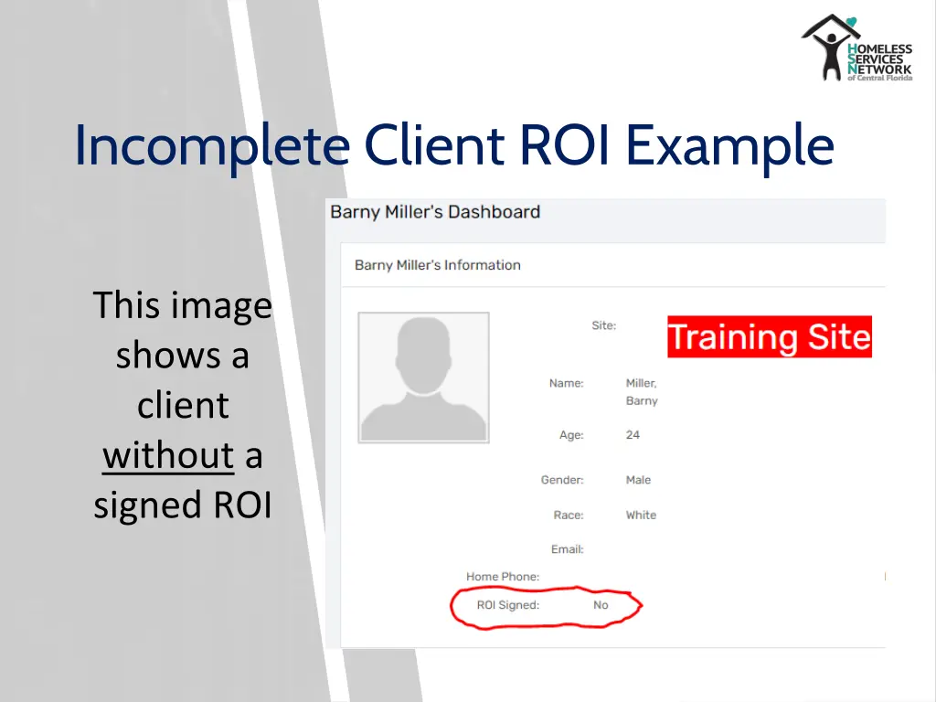 incomplete client roi example