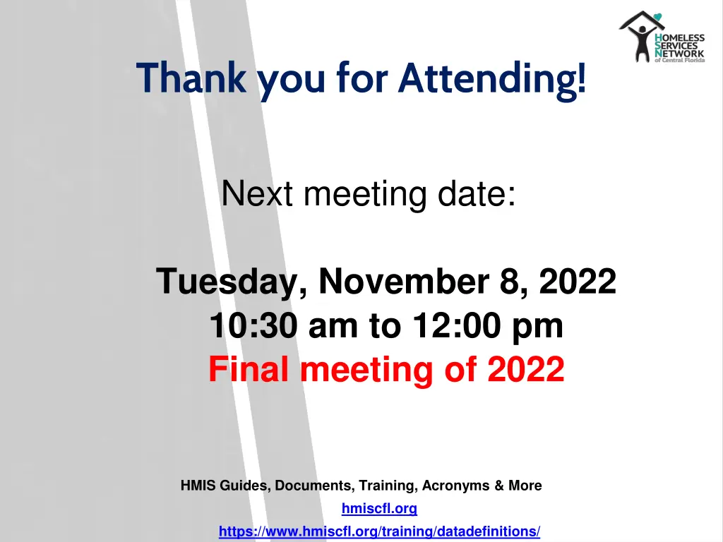thank you for attending