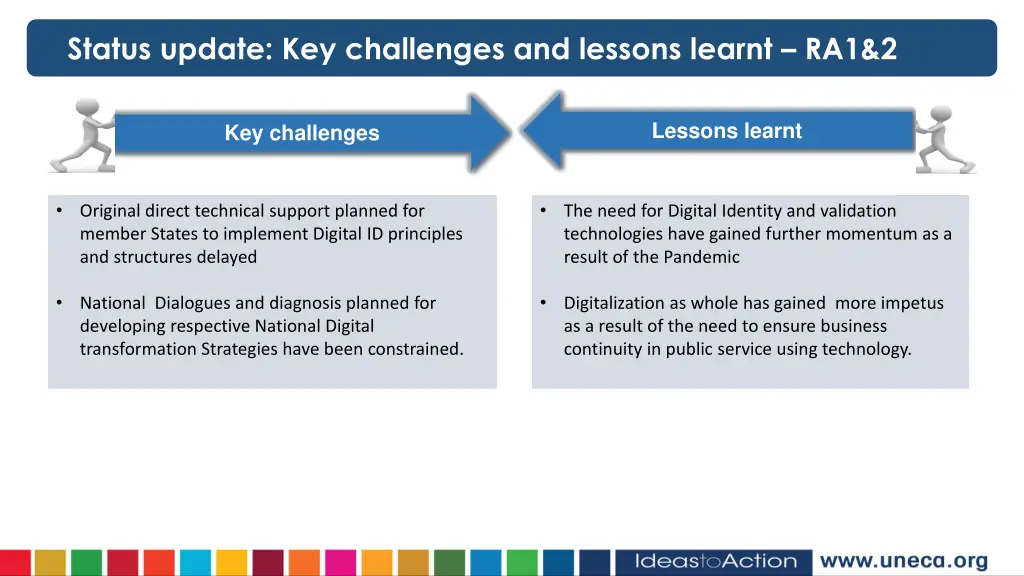 status update key challenges and lessons learnt 2