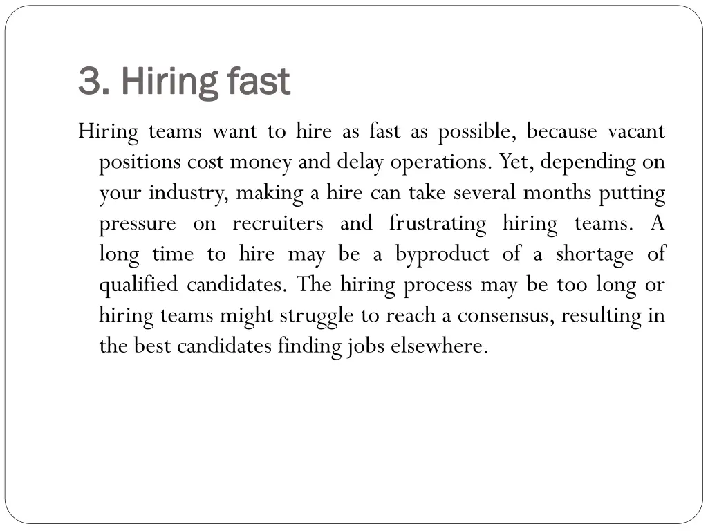 3 hiring fast 3 hiring fast