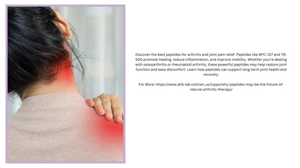 discover the best peptides for arthritis 1