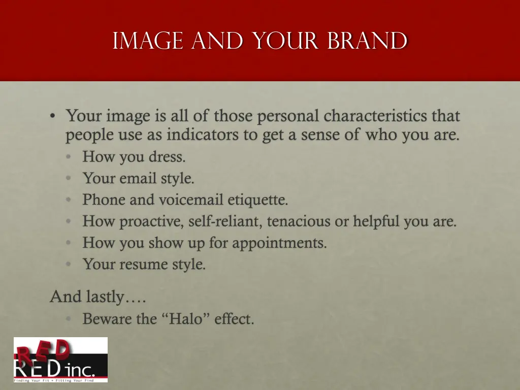 image and your brand