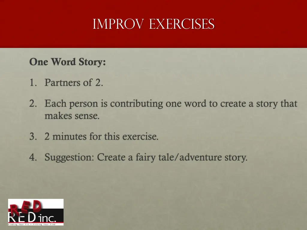 improv exercises 1