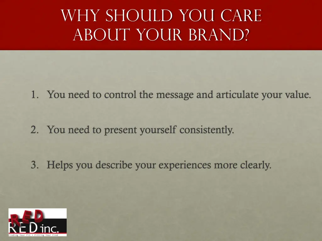 why should you care about your brand