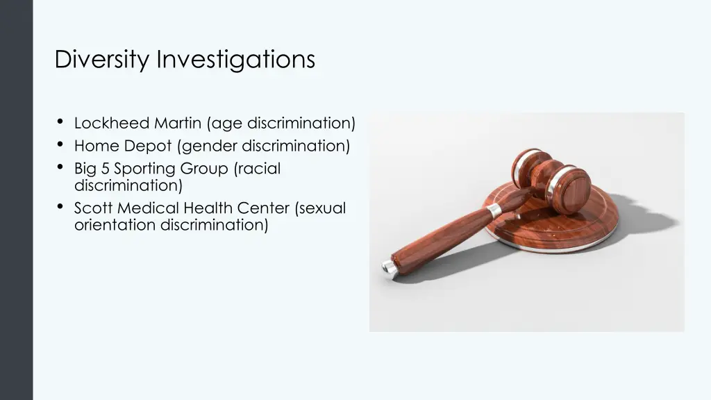 diversity investigations