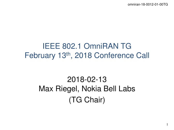 omniran 18 0012 01 00tg
