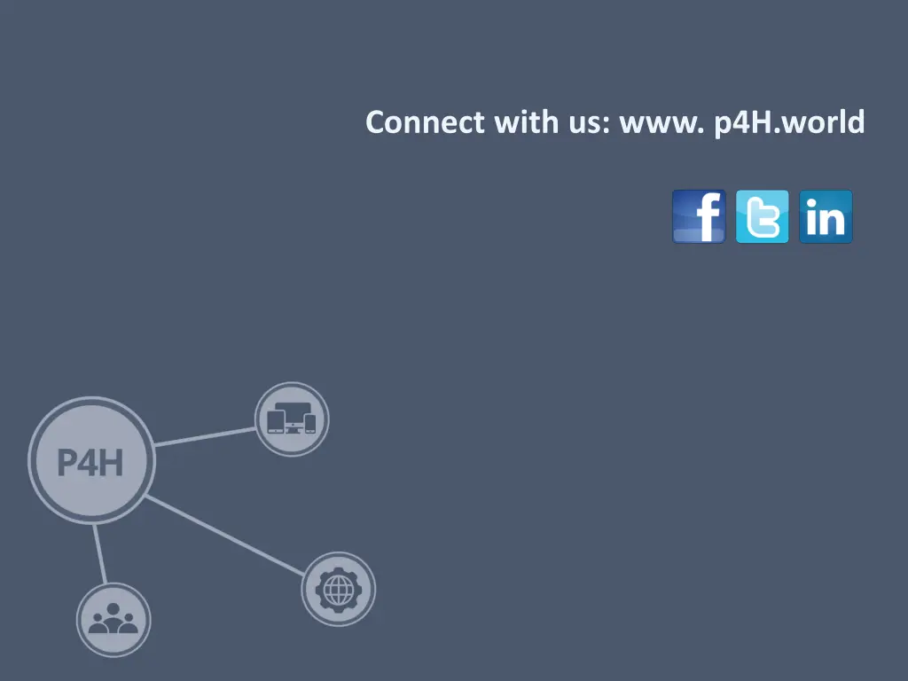 connect with us www p4h world