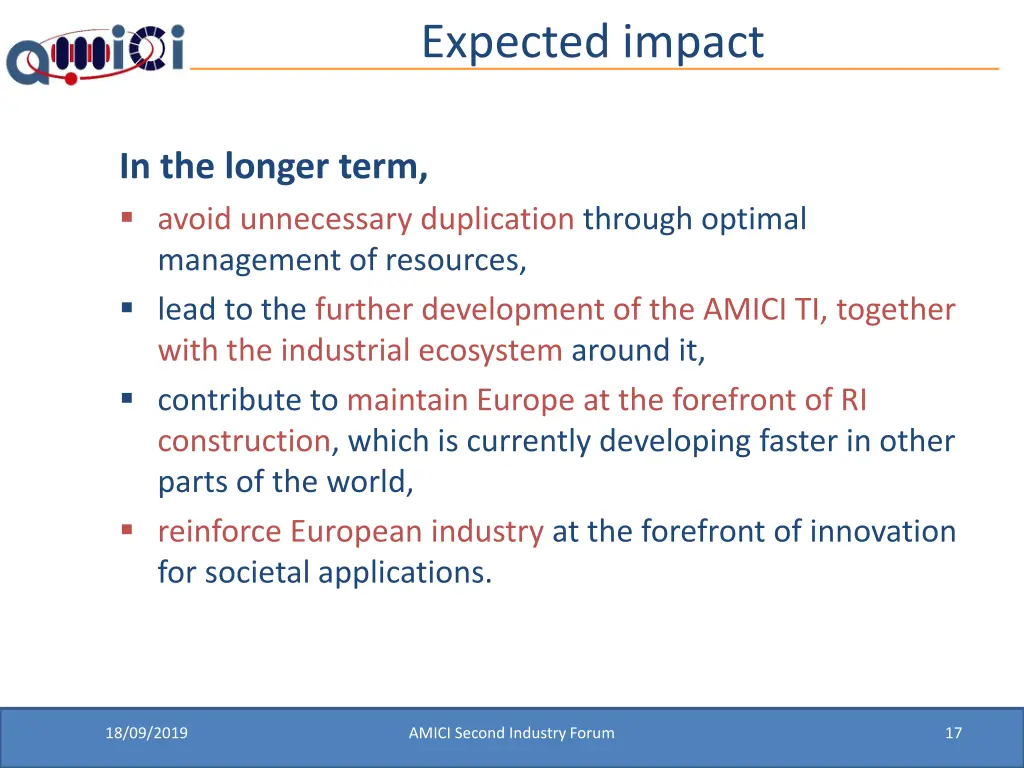 expected impact 1