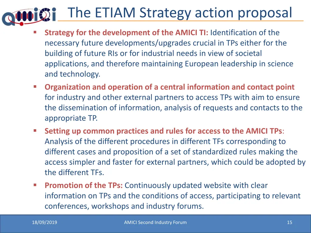 the etiam strategy action proposal 1