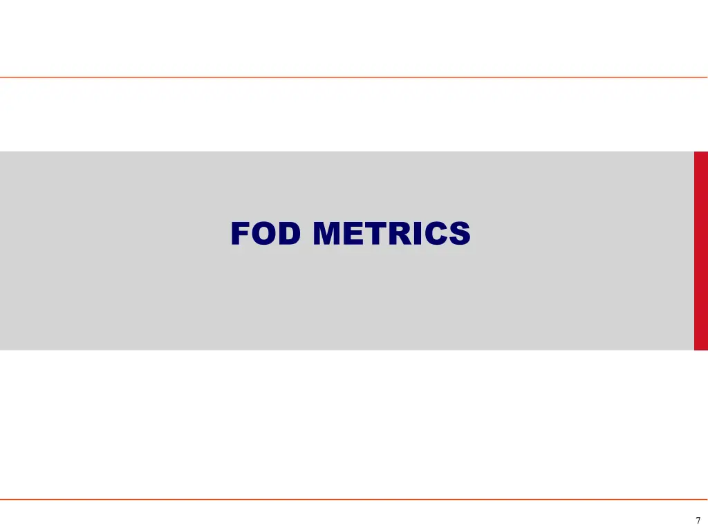 fod metrics