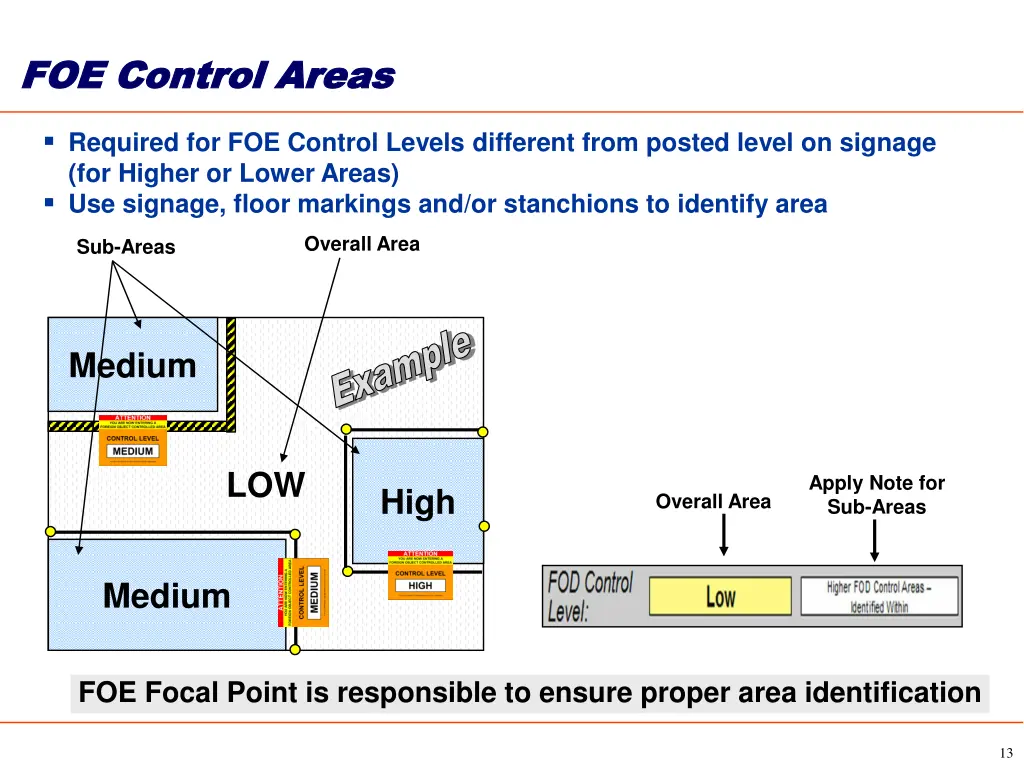 foe control areas foe control areas