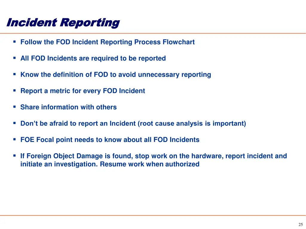 incident reporting incident reporting