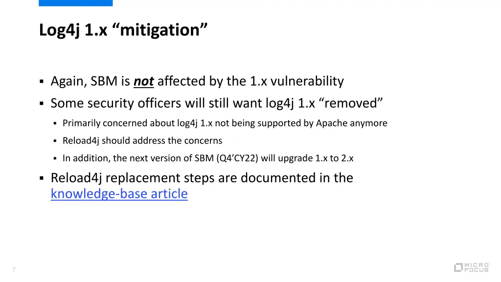 log4j 1 x mitigation