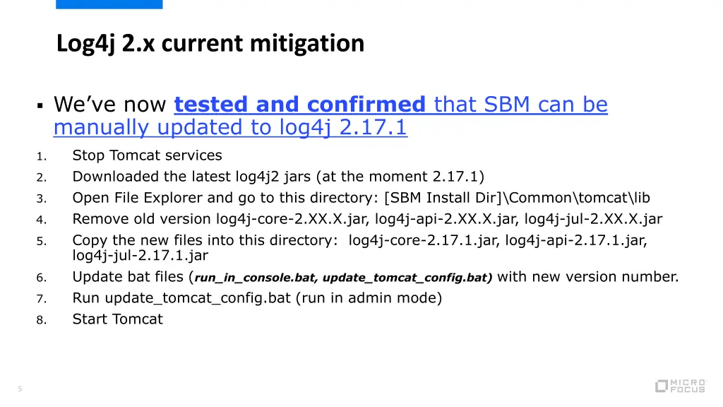 log4j 2 x current mitigation