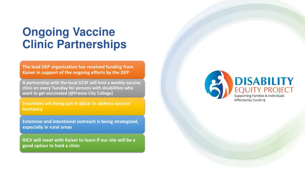 ongoing vaccine clinic partnerships