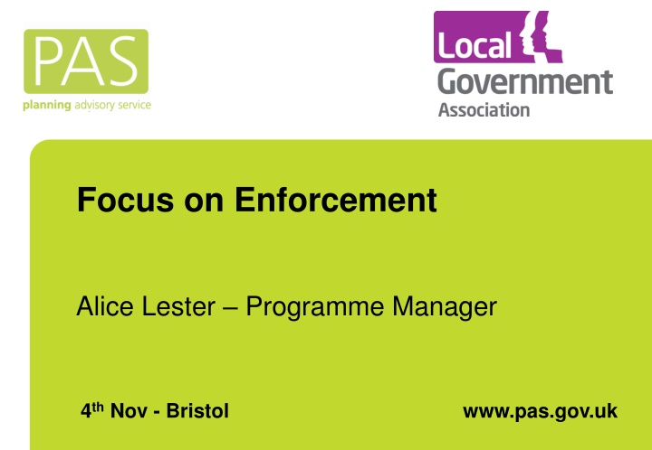 focus on enforcement