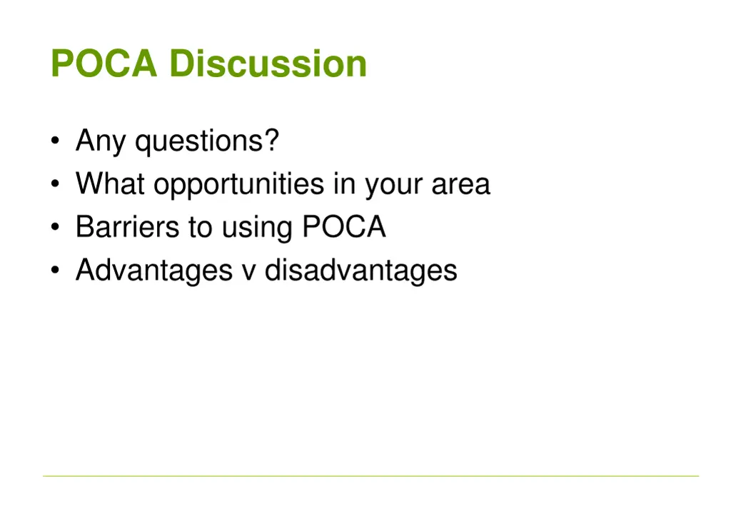 poca discussion