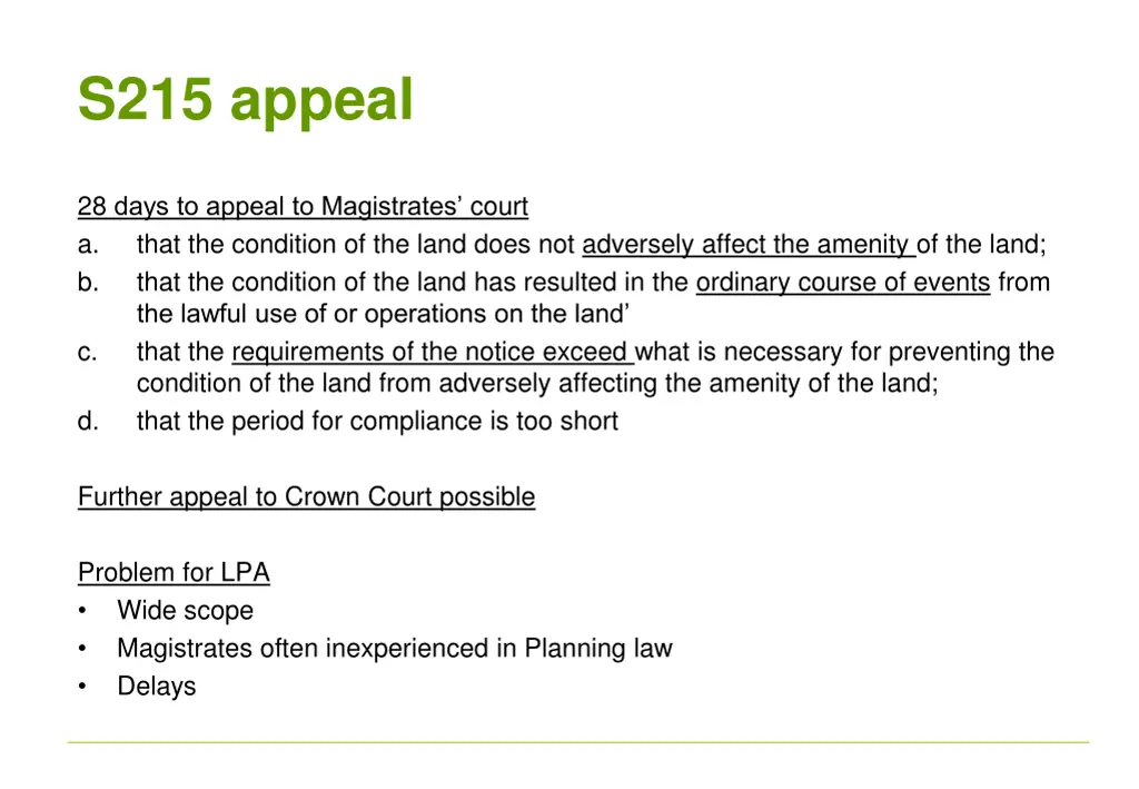 s215 appeal