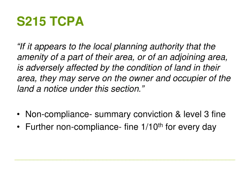 s215 tcpa