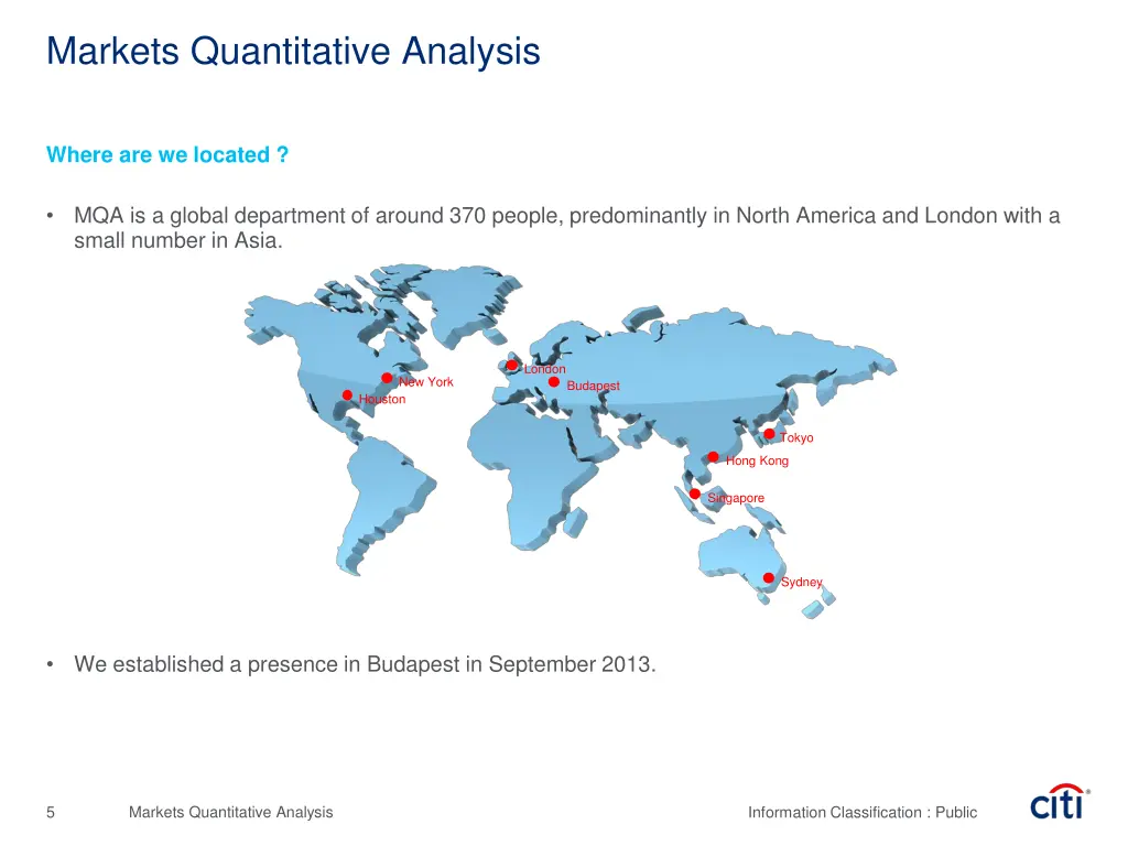 markets quantitative analysis 1