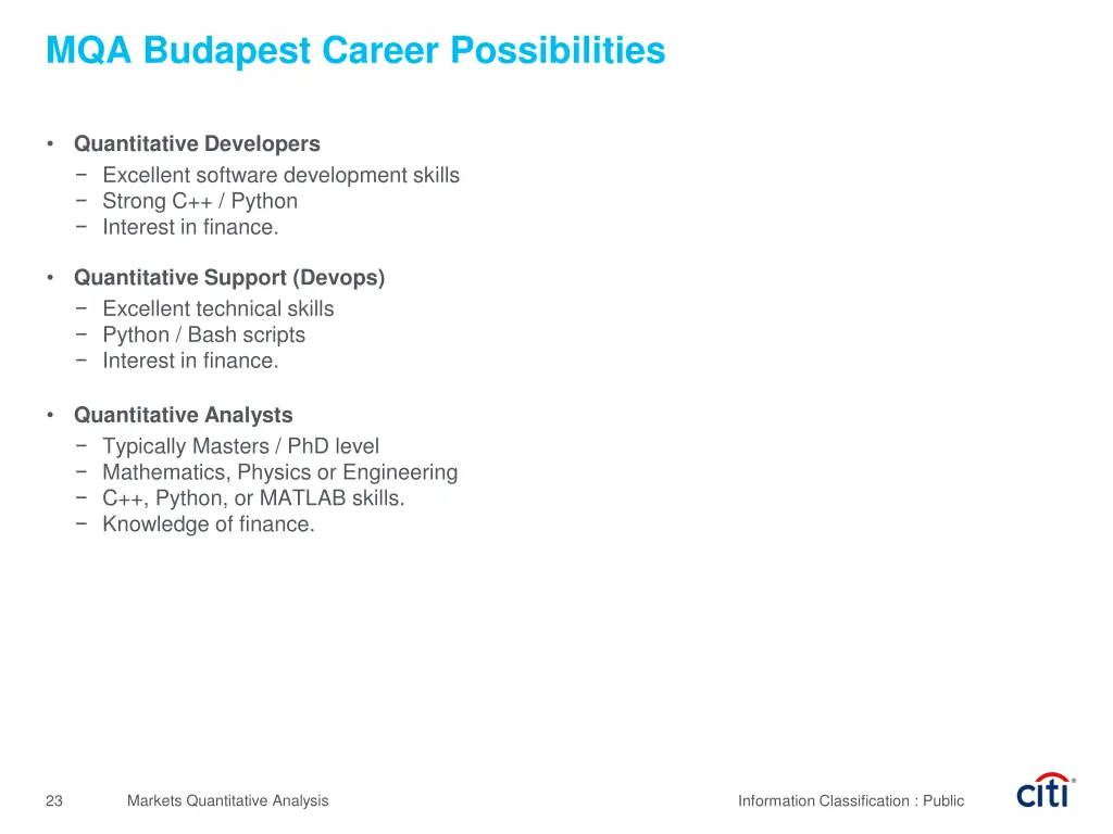 mqa budapest career possibilities
