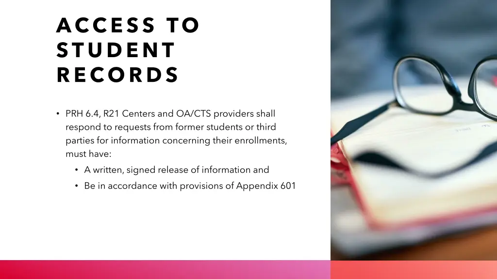 access to student records