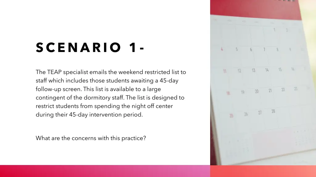 scenario 1