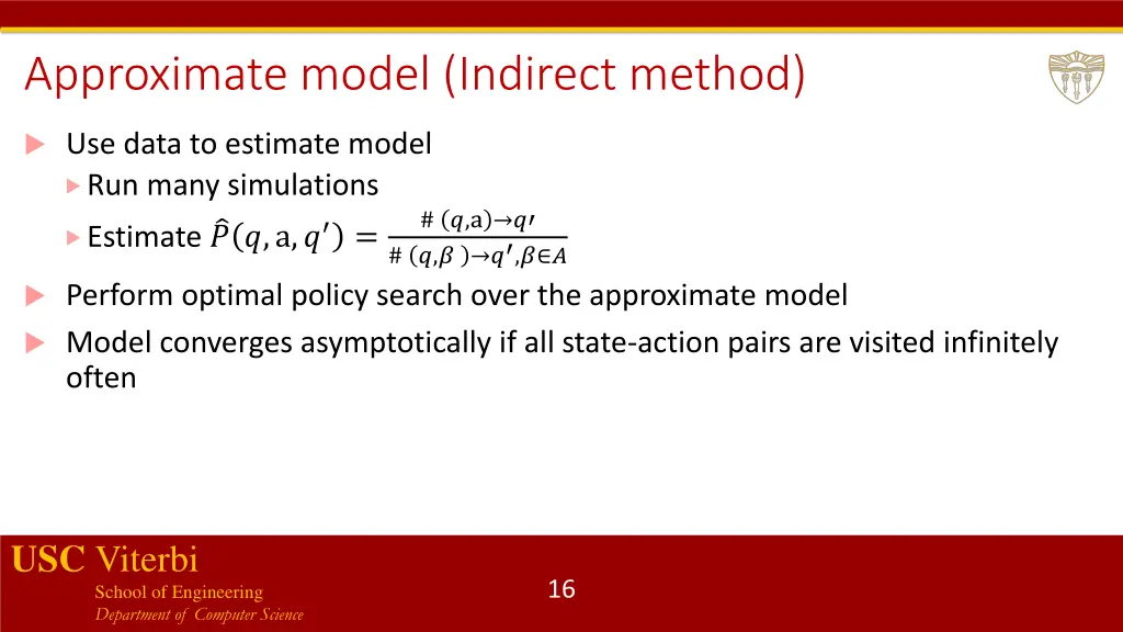 approximate model indirect method