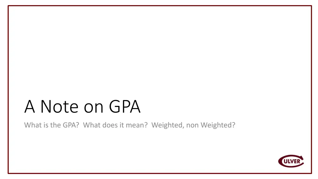 a note on gpa what is the gpa what does it mean