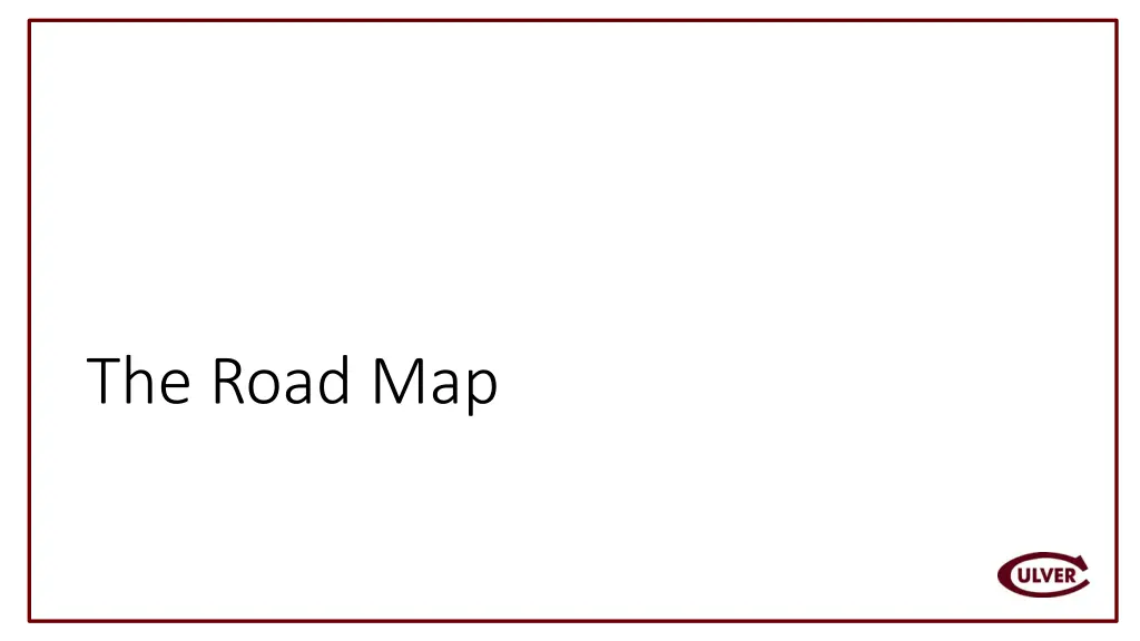 the road map