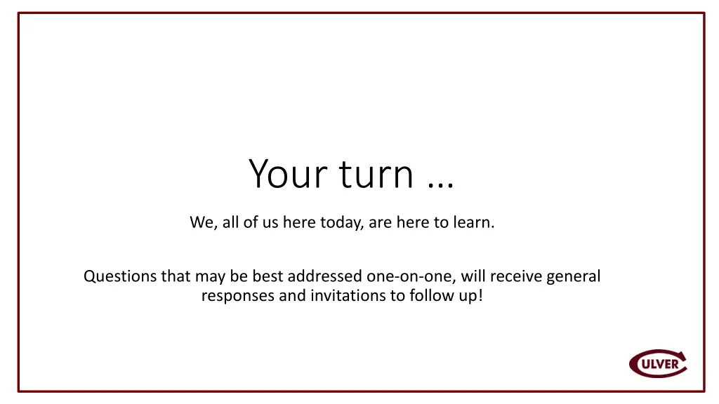 your turn