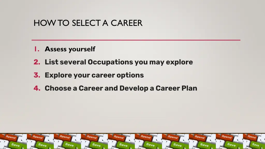 how to select a career