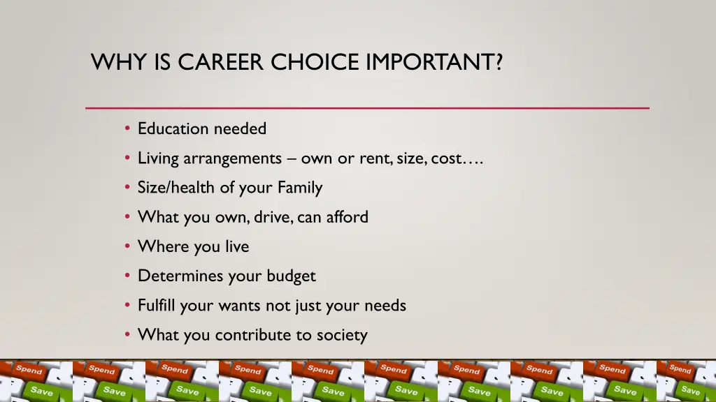 why is career choice important