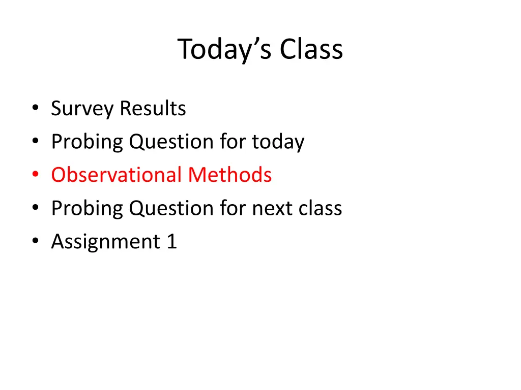 today s class 2