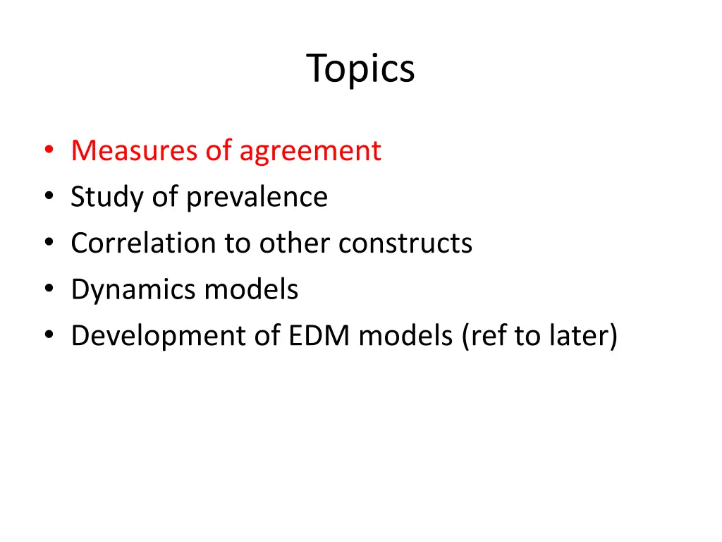 topics