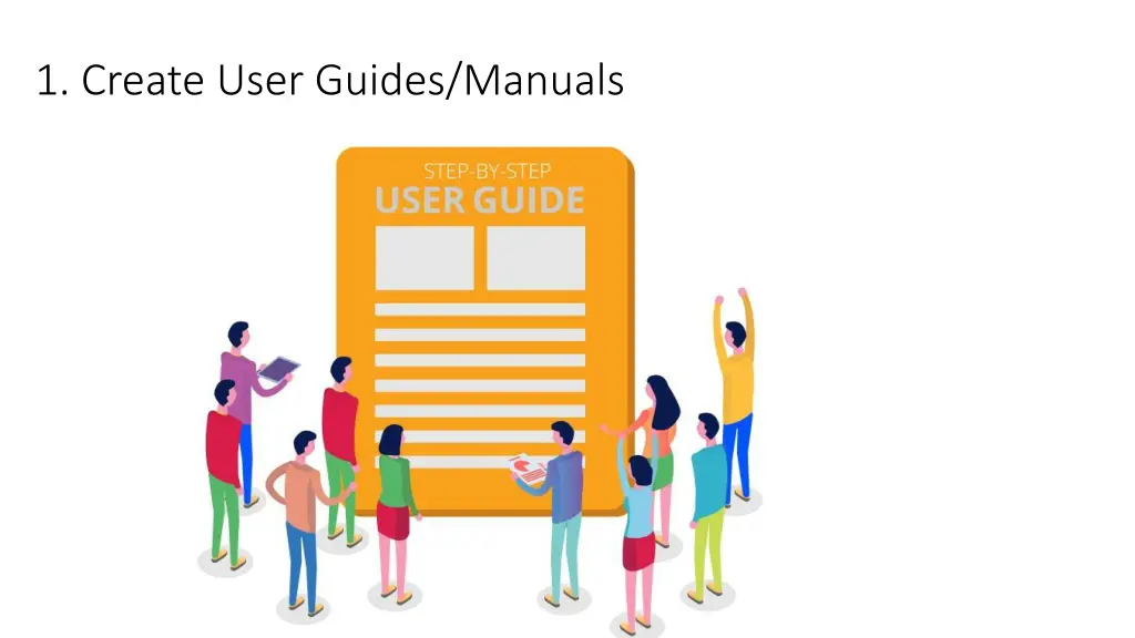 1 create user guides manuals