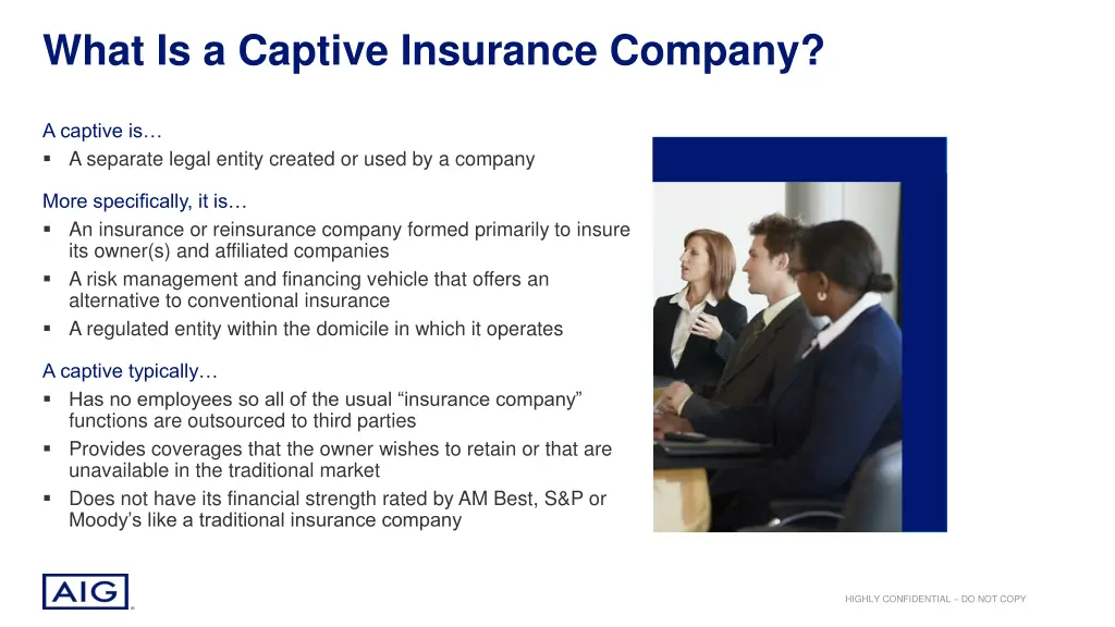 what is a captive insurance company